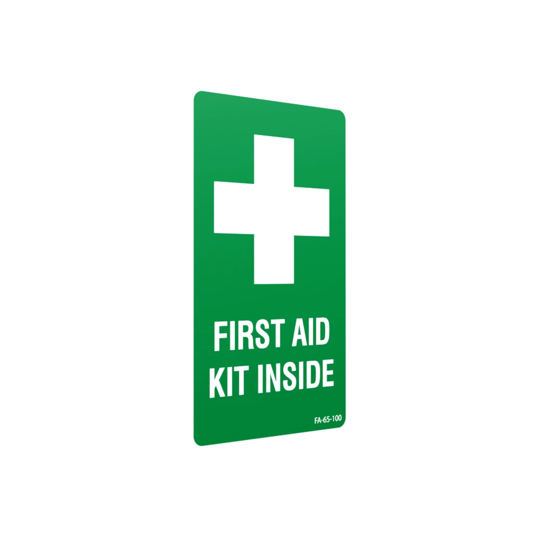 XCELR8® 60mm x 100mm First AID Kit Sticker
