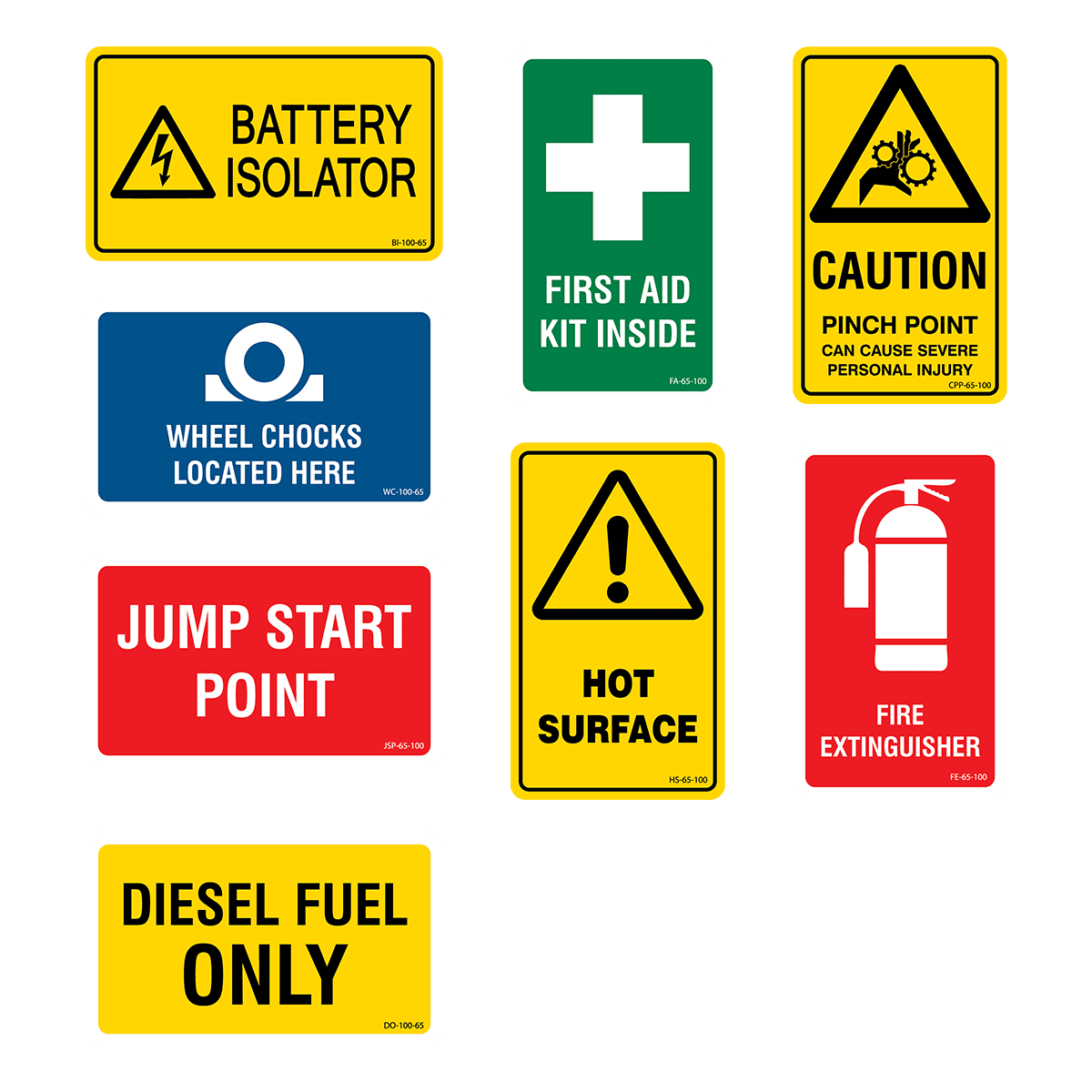 XCELR8® LV Safety Sticker Kit