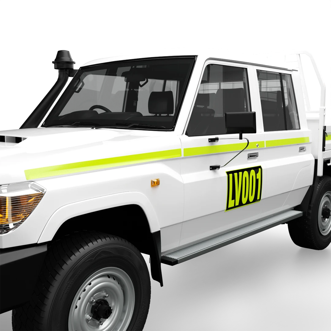 XCELR8® Reflective Tape Striping Kit - Toyota Land Cruiser Dual Cab - Image 2
