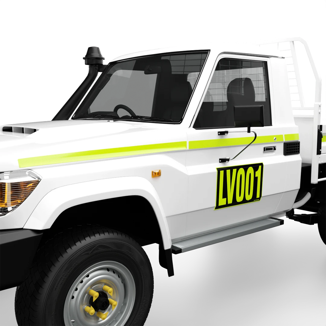 XCELR8® Reflective Tape Striping Kit - Toyota Land Cruiser Single Cab - Image 2