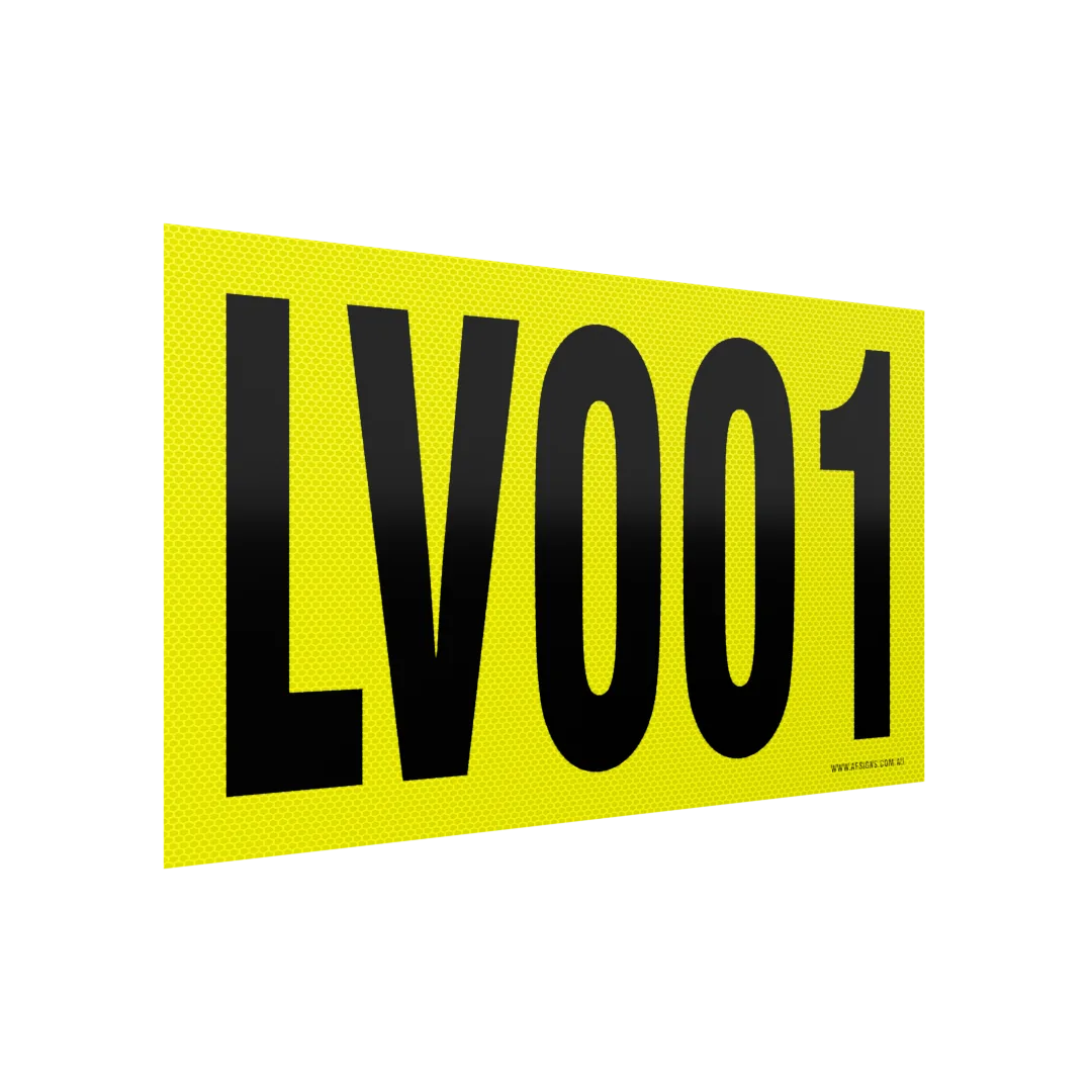 XCELR8® 500mm x 300mm Orafol Yellow Hi Vis Asset - Adhesive-Permanent Apply 