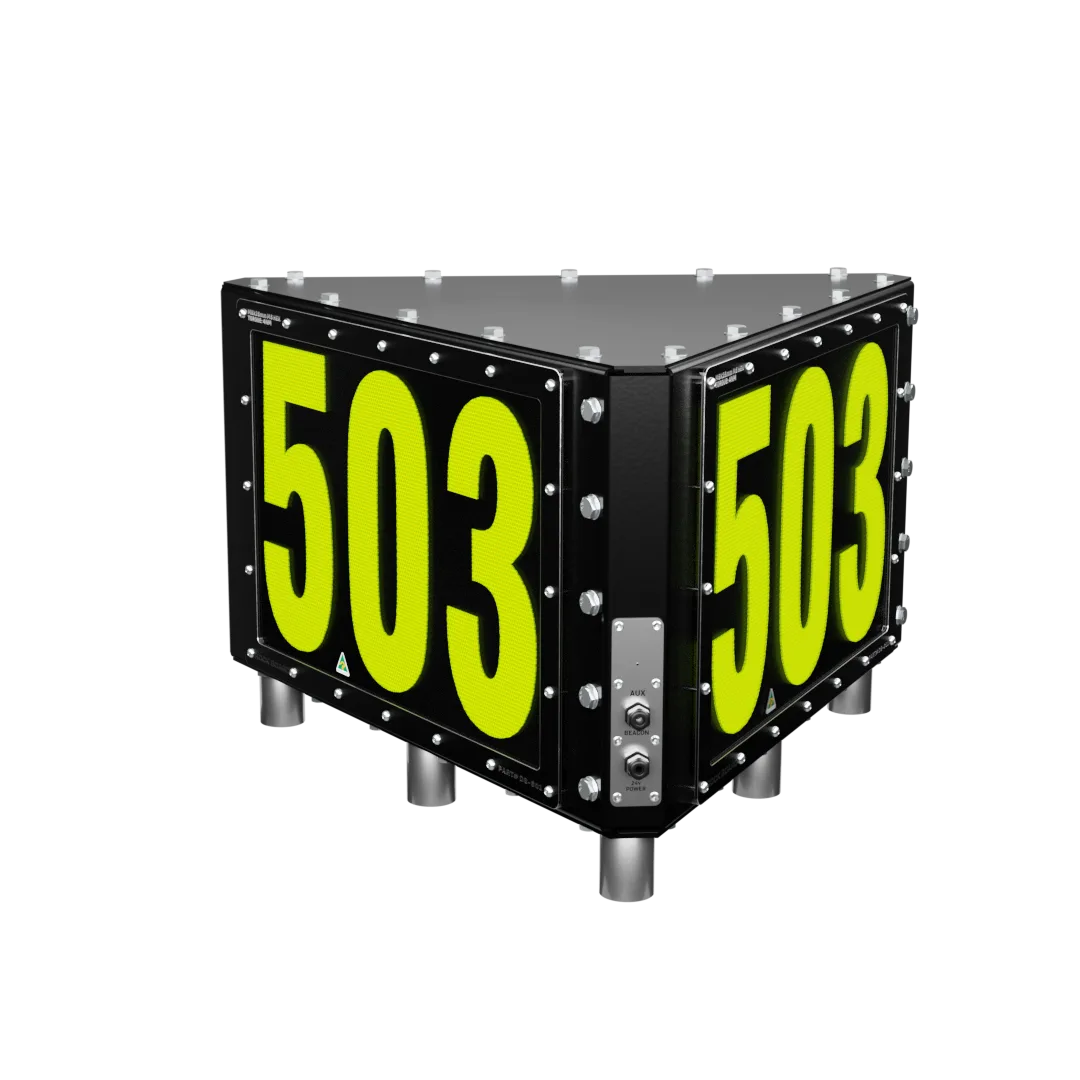 Rock Board® DS-601-B Triangle Custom LED ID Sign