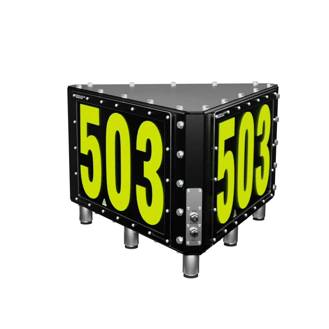 Rock Board® DS-601-M Triangle Custom LED ID Sign