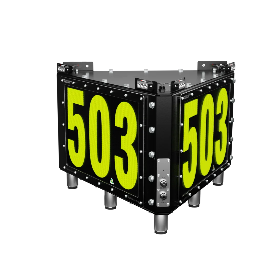Rock Board® DS-701-M Triangle Custom LED ID Sign - Image 1