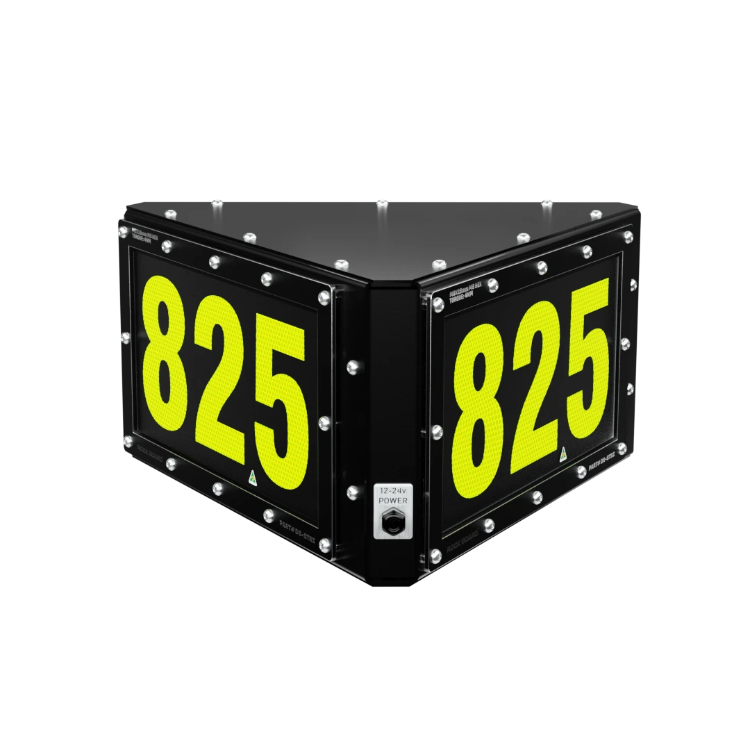 Rock Board® DS-STRI Triangle Custom LED ID Sign