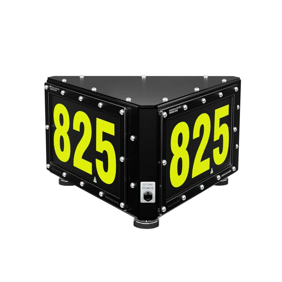 Rock Board® DS-STRI-M Triangle Custom LED ID Sign