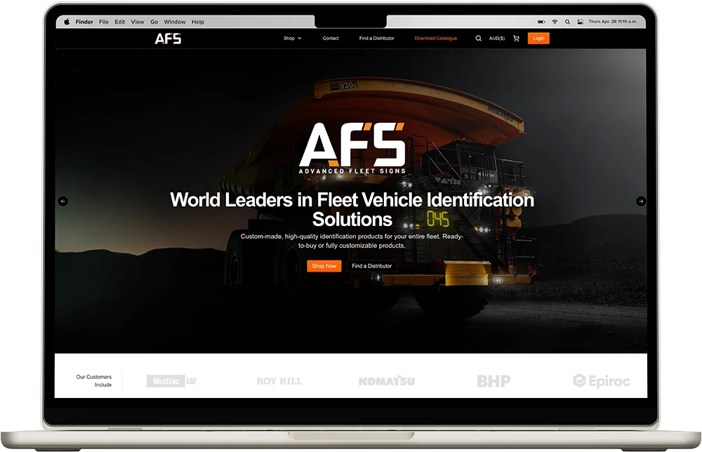 AFS App Mockup