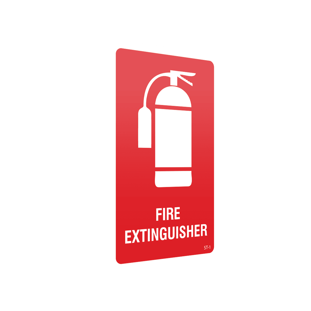 XCELR8® 60mm x 100mm Fire Extinguisher Sticker (Red)