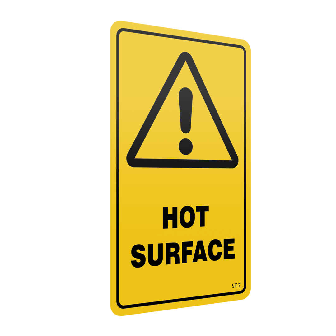 XCELR8® 60mm x 100mm Hot Surface Sticker (Yellow)