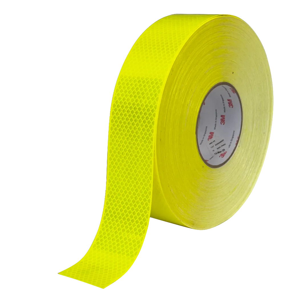 3M™ Diamond Grade™ 50mm x 45.7m Fl.y/gn Edge-Sealed Reflective Tape
