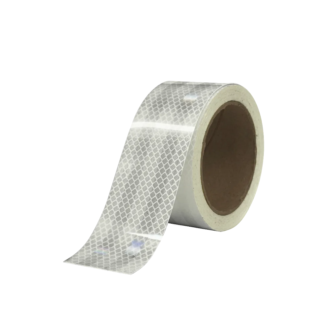 3M™ Diamond Grade™ 50mm x 7.5m White Edge-Sealed Striped Reflective Tape