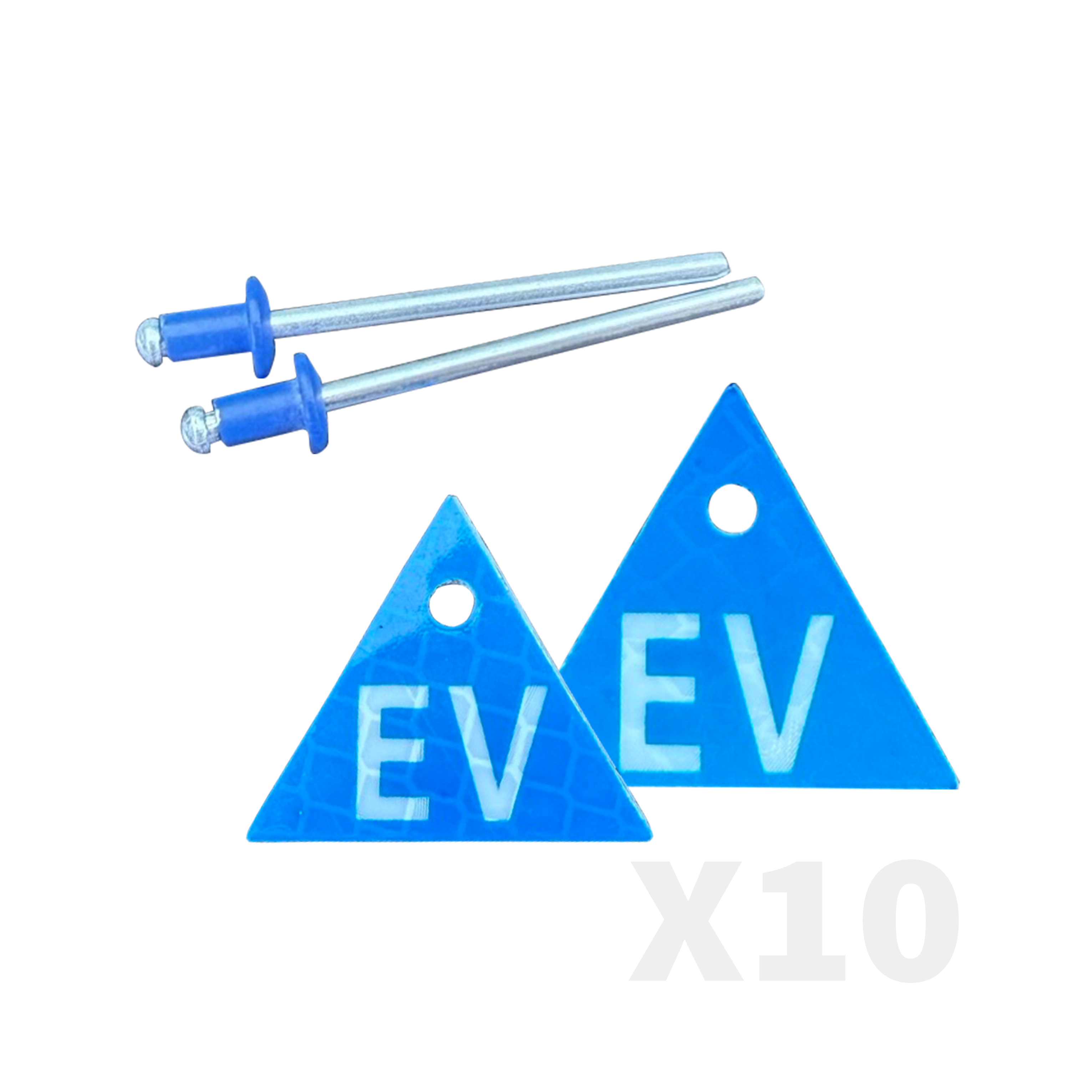 Electric Vehicle Identification Tags. x10 Packs of 2 Tags