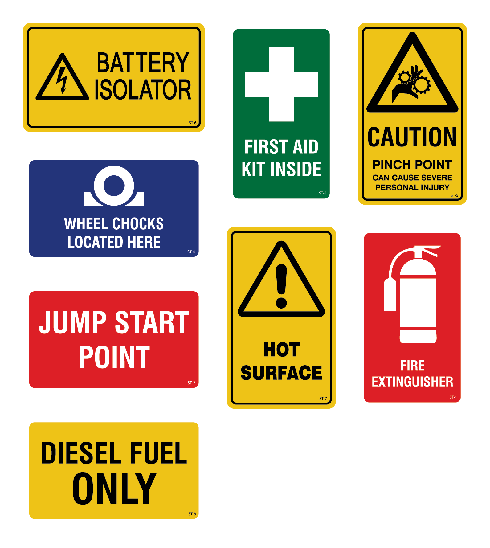 XCELR8® LV Safety Sticker Kit