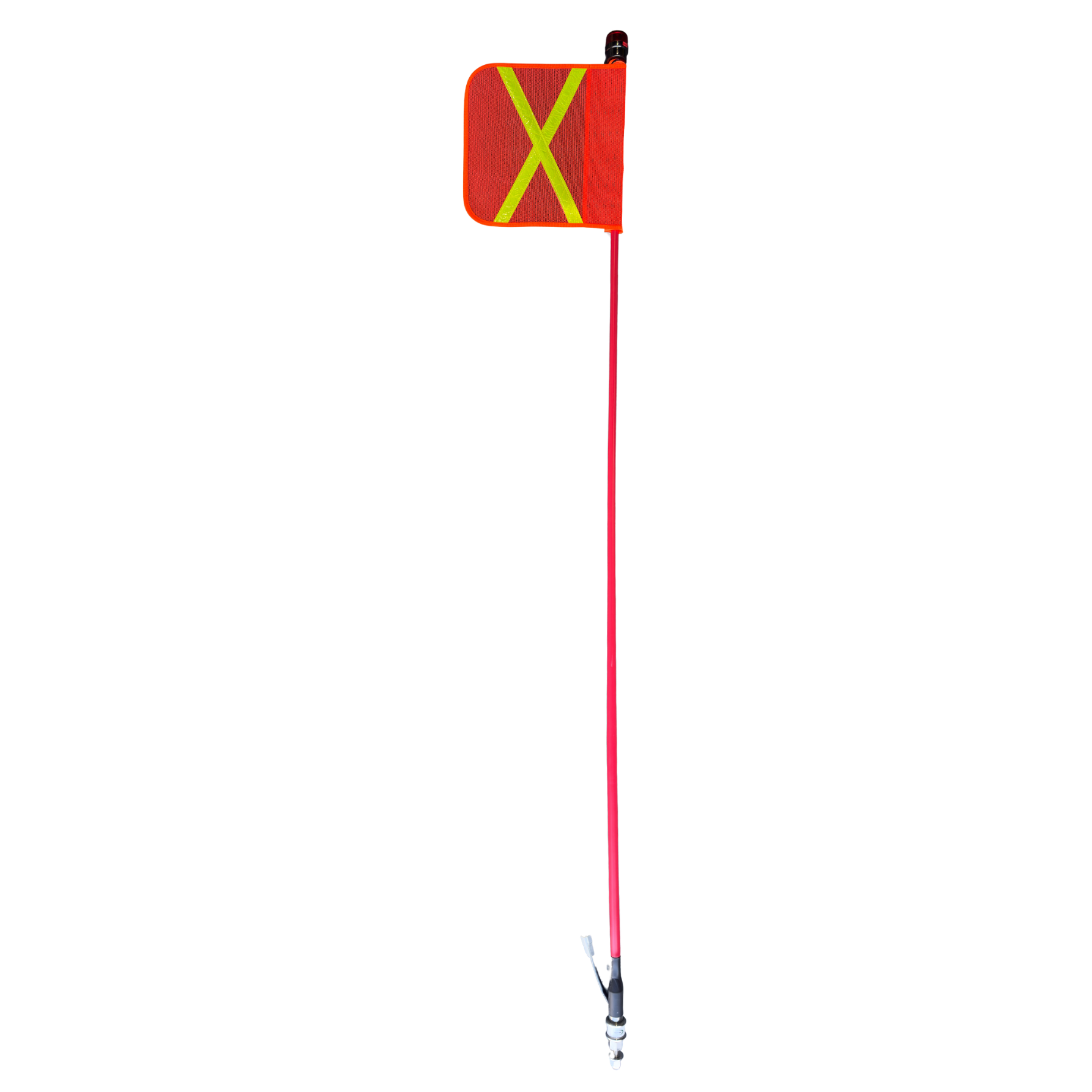 Safety Flag 1.8m Square Flag Square Light On Top 