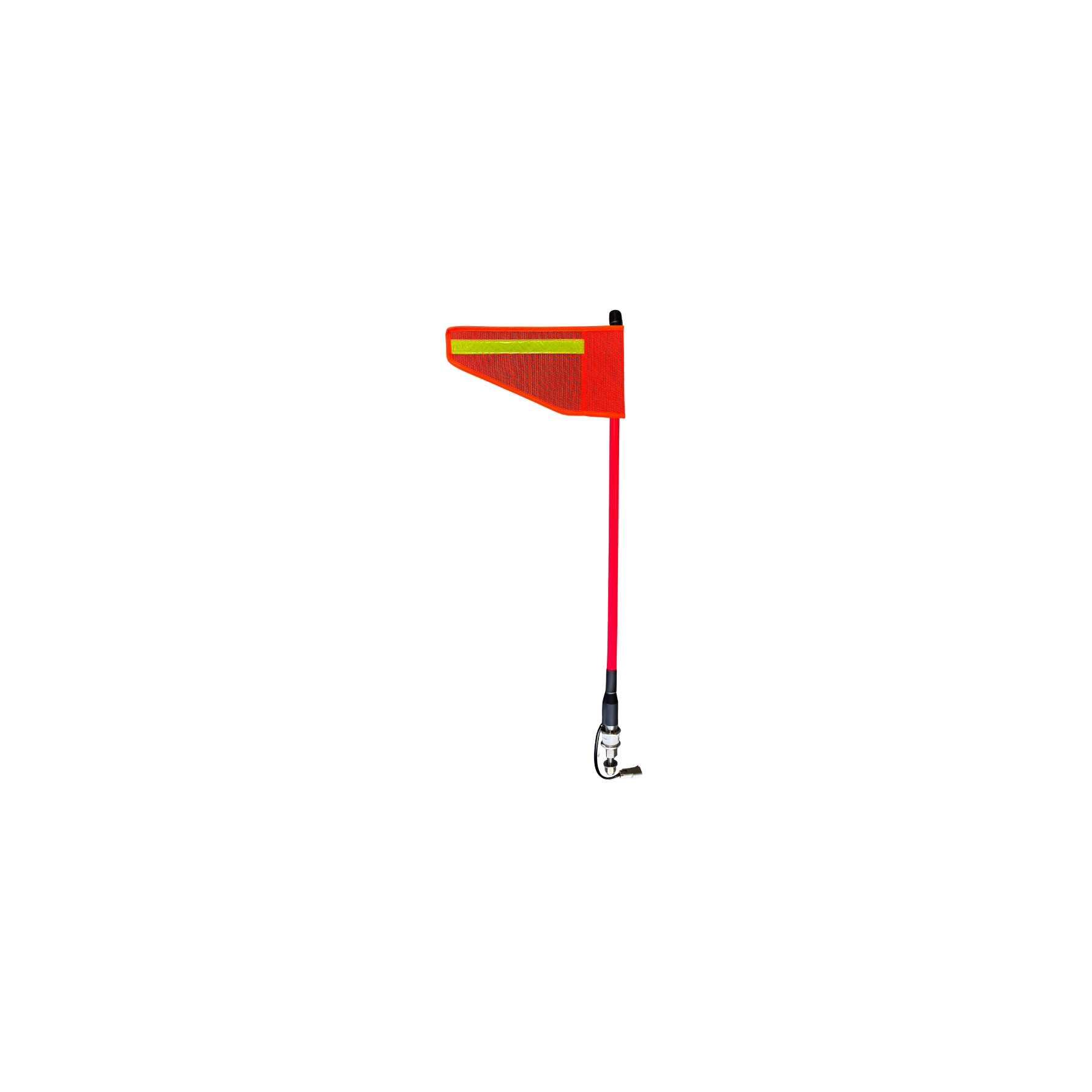 Safety Flag 0.8m Pennant Flag Square Light On Top 
