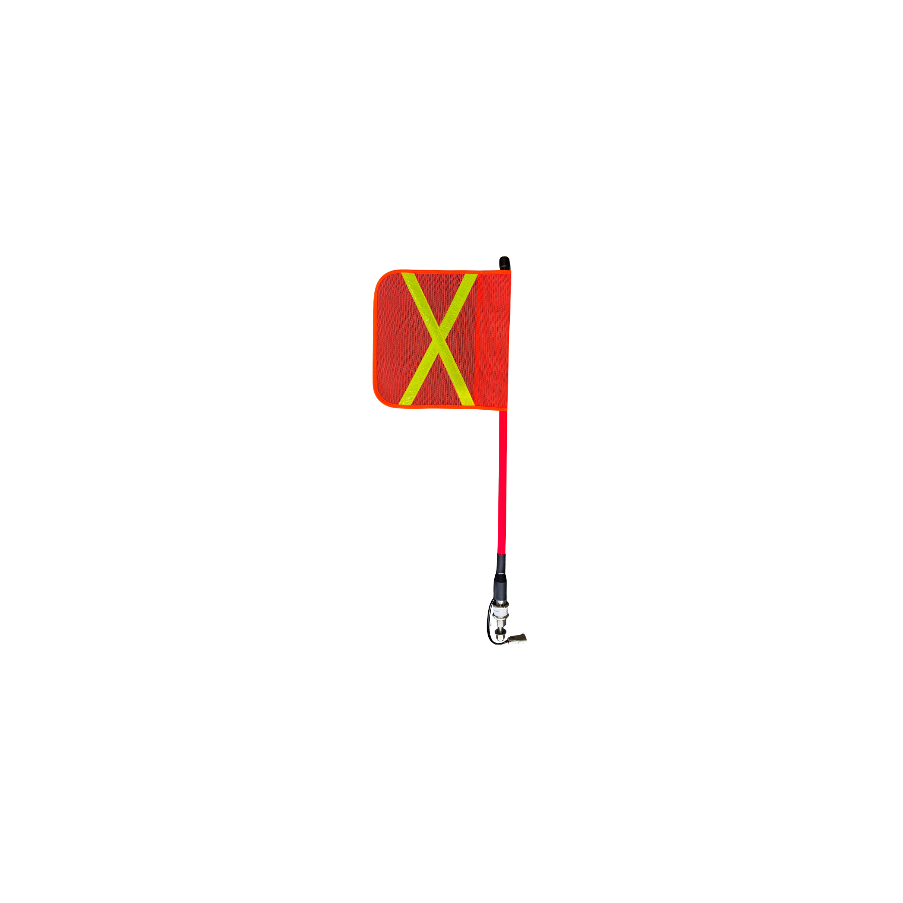 Safety Flag 0.8m Square Flag Square Light On Top 