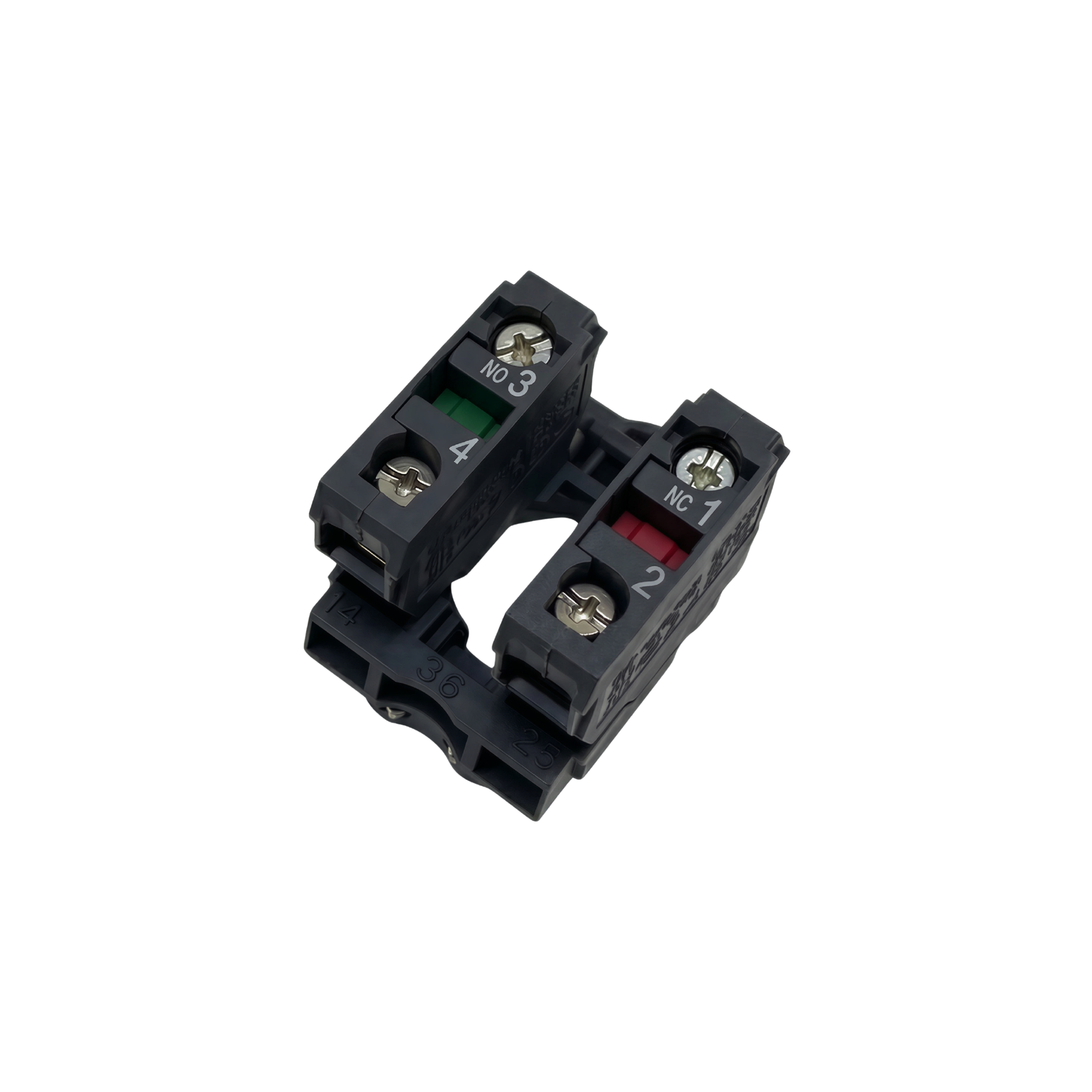 SCHNEIDER Contact Block XB5 Series , 600V, 1NO + 1NC ZB5AZ105
