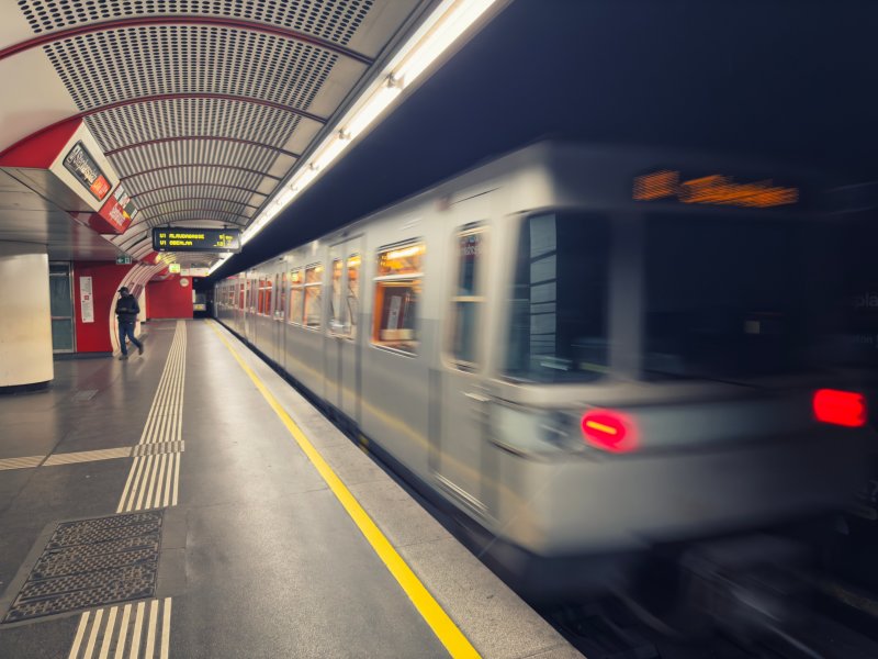Departure Blur — Subway Platform Photography