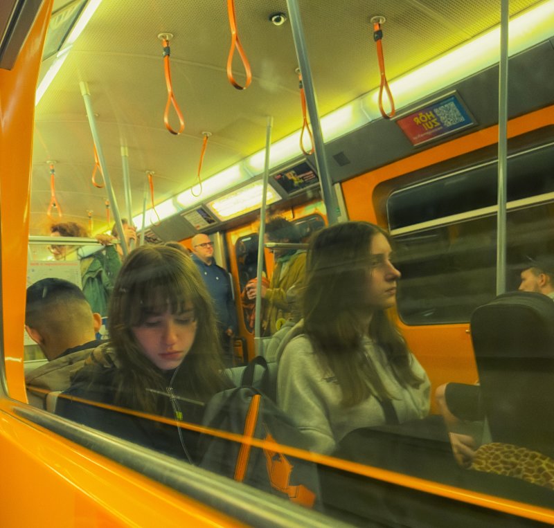 Reflections in Transit — Vienna Metro
