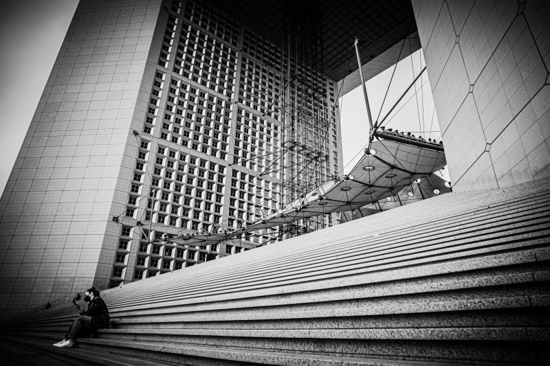 Lines That Hold — Architectural Geometry in Black & White