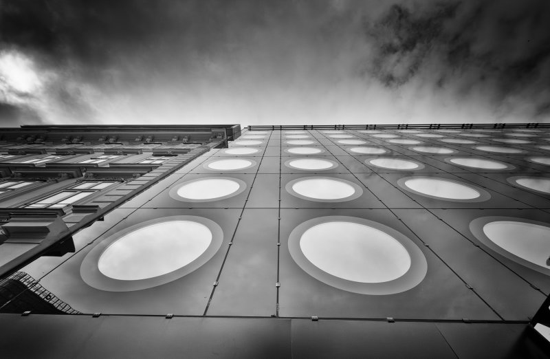 Orbiting Silence — Modern Architecture in Black & White