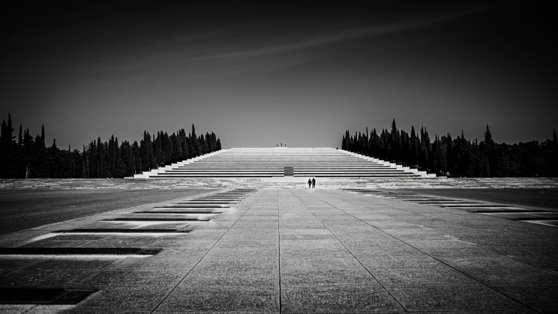 Distant Figures — Monumental Architecture Study