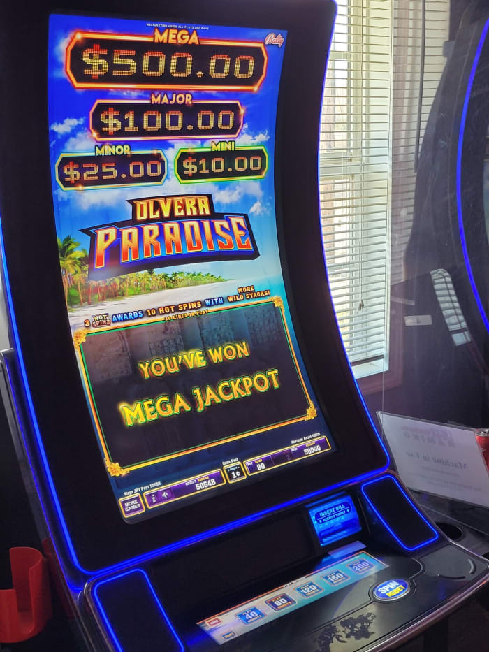 A colorful video gaming terminal at Boochie's in Champaign, illustrating a guide to Illinois video gaming