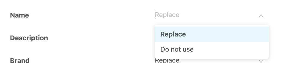 Replace or Do not use
