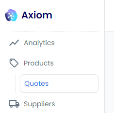 Quotes in the navigation menu