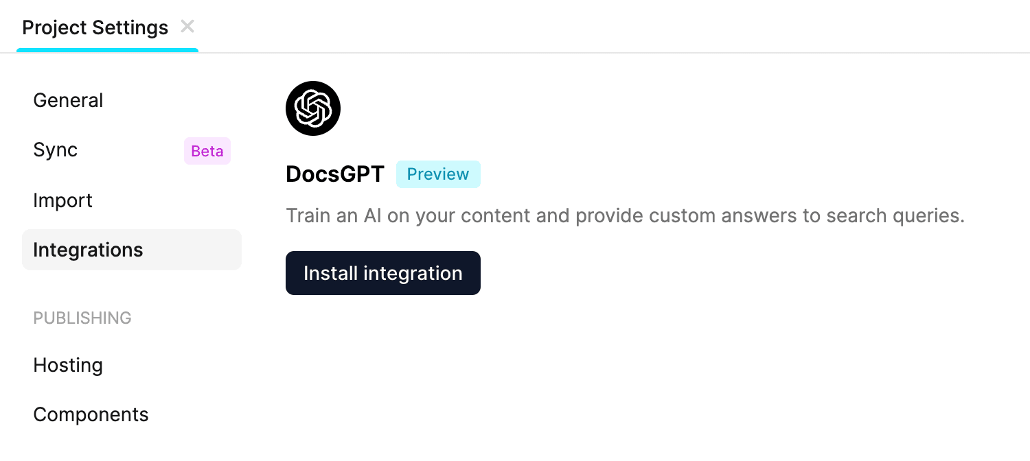 Install DocsGPT