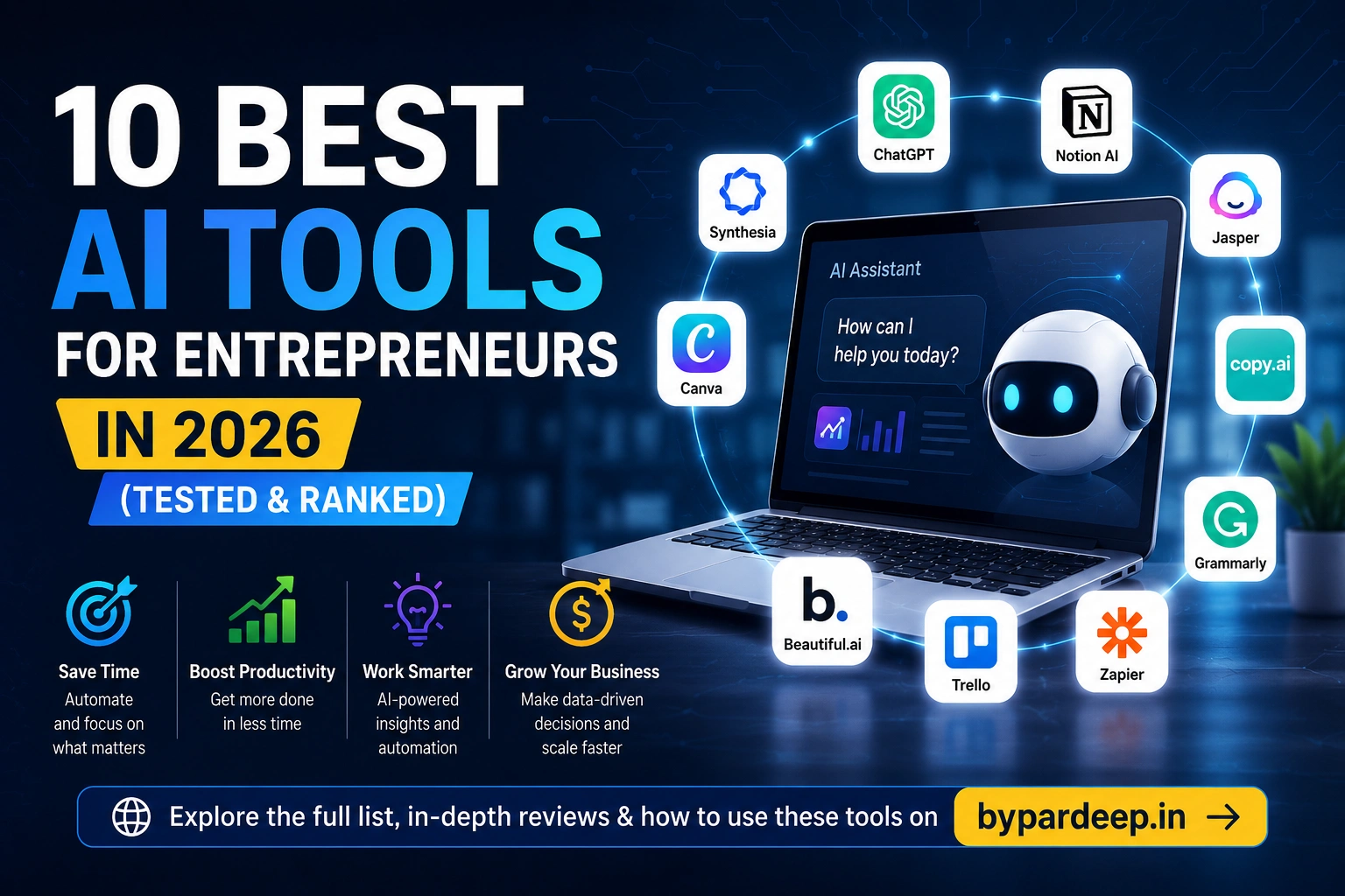 Top AI tools for entrepreneurs 2026