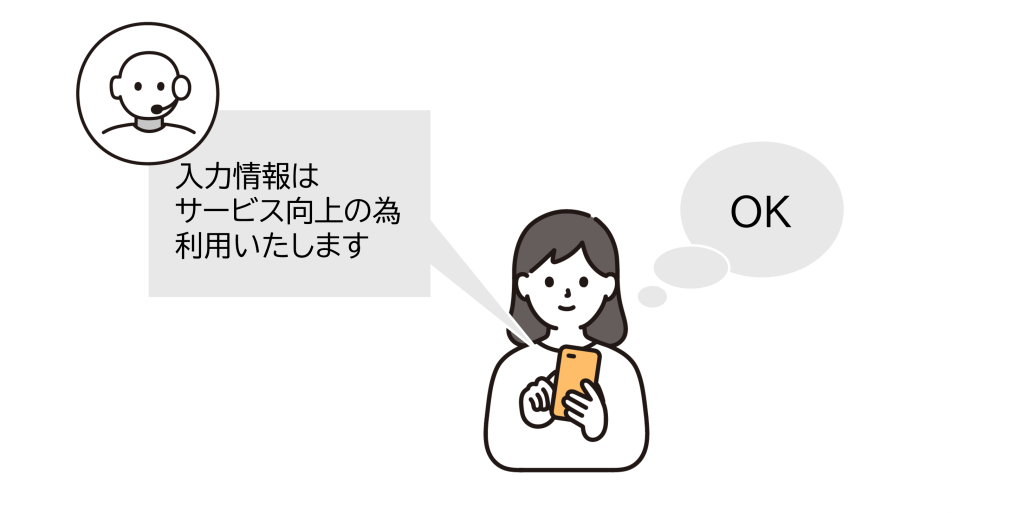 利用目的の明示 画像