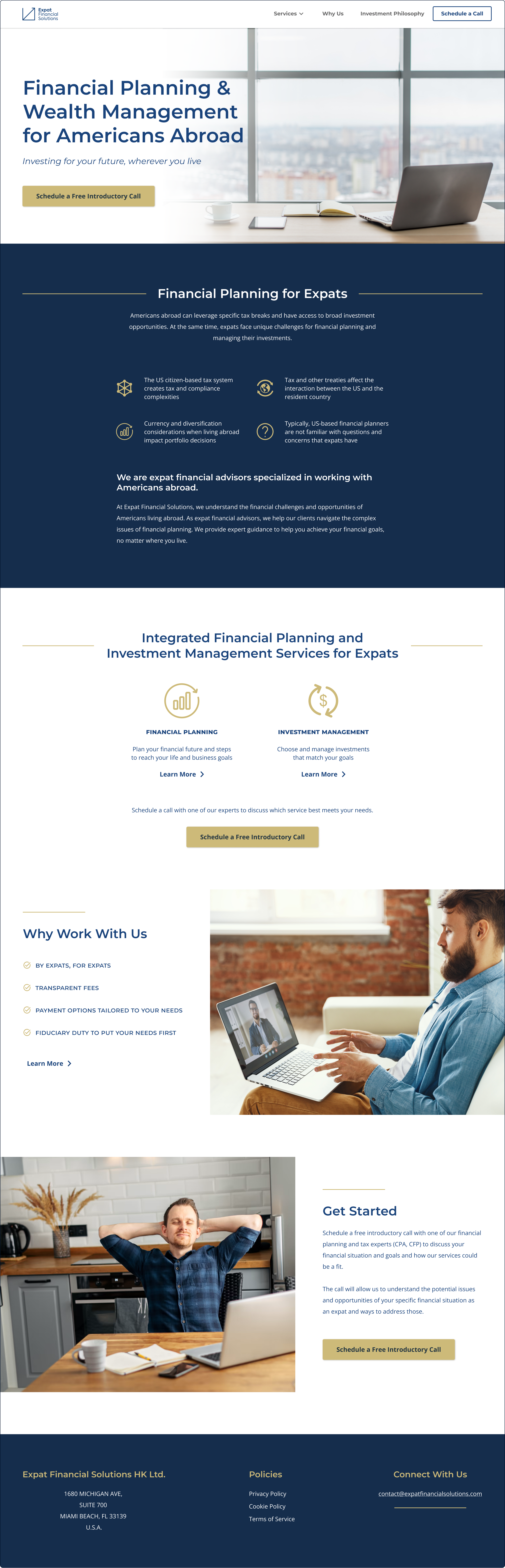 Home page of Expat Financial Solutions