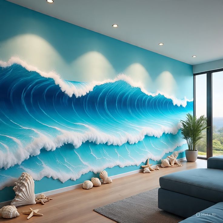 Luxury Coastal Wave Art
