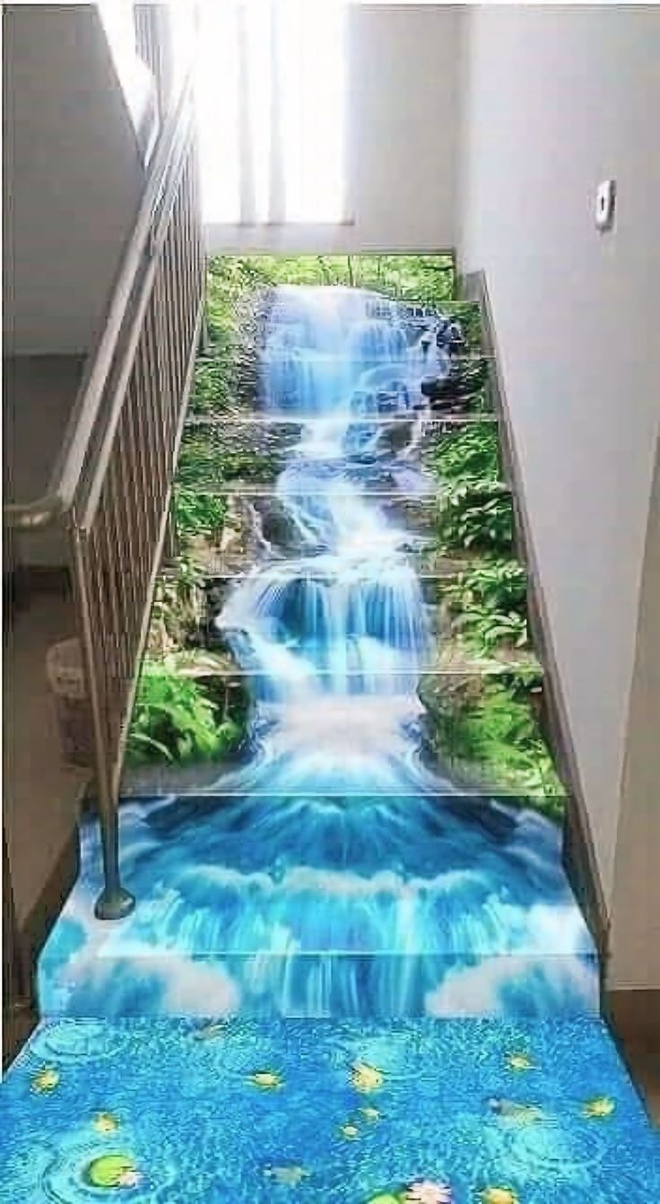 Nature Theme Stair Art