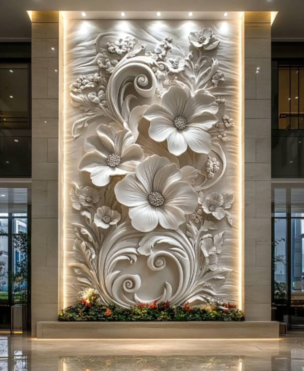 Royal Floral 3D Wall Panel