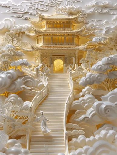 Mystic Palace 3D Relief Artwork