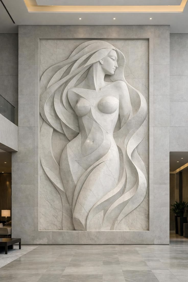 Ethereal Lady Relief Art