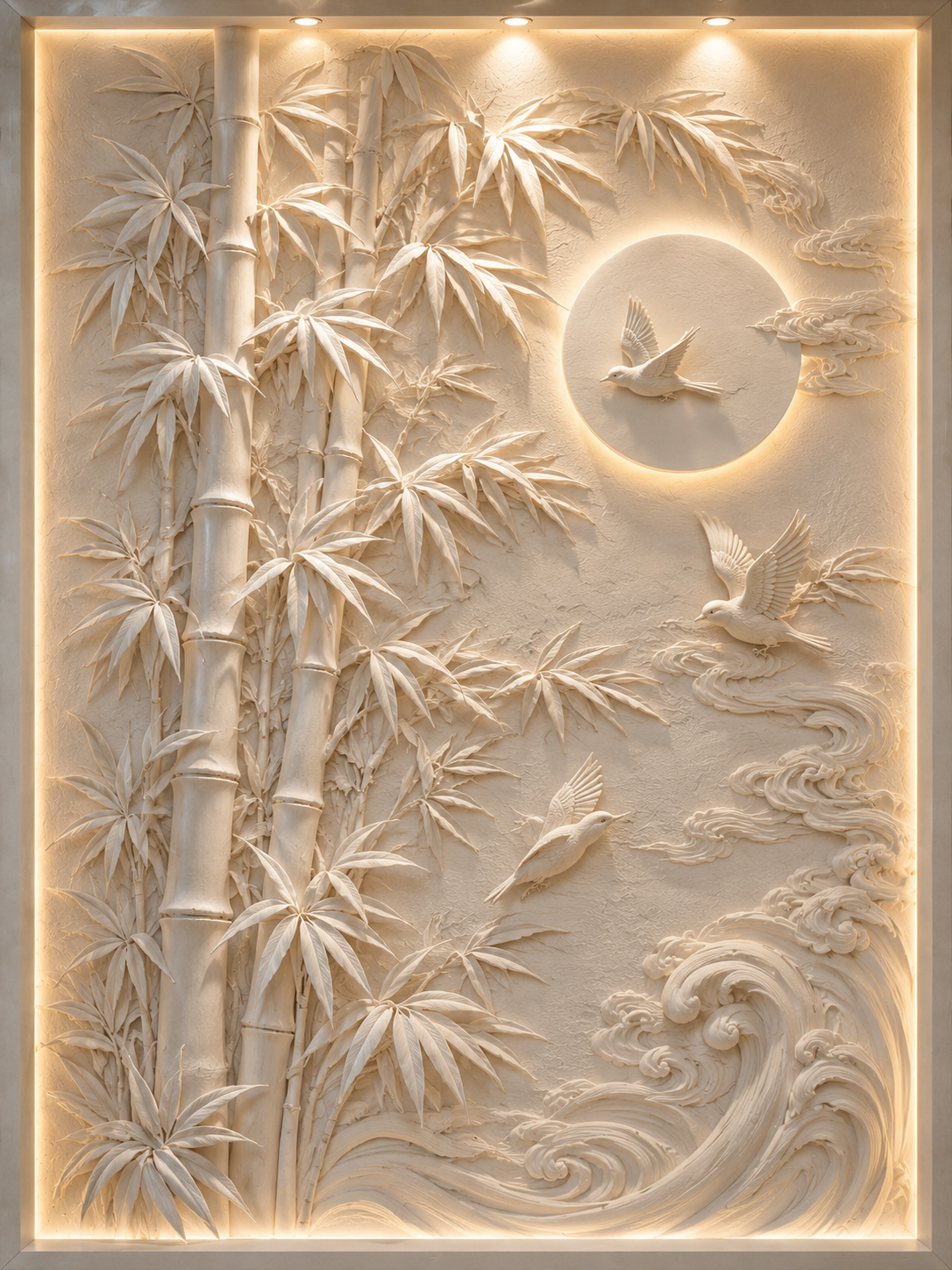 Sacred Bamboo Serenity Wall Art