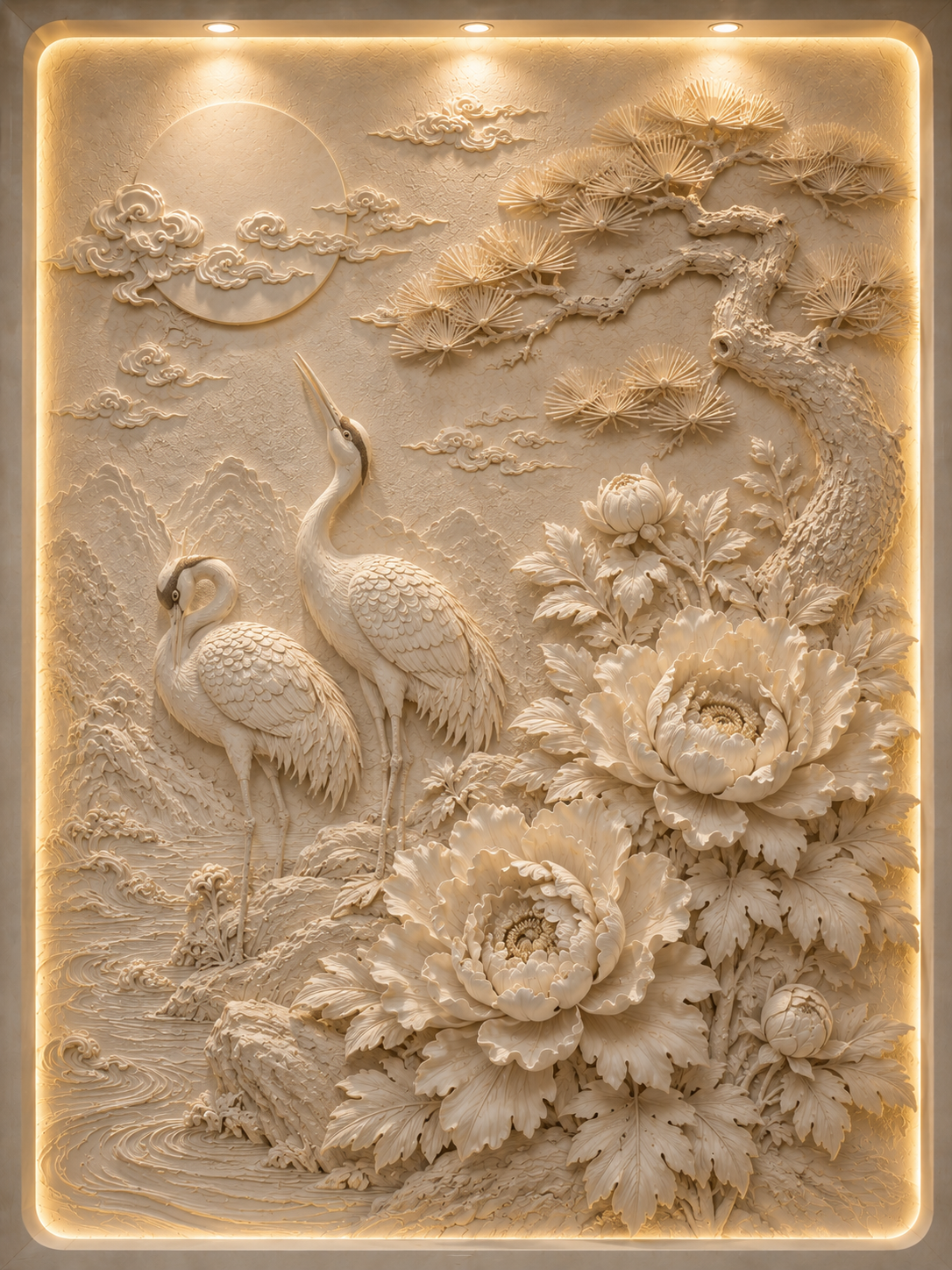 olden Crane Harmony Relief