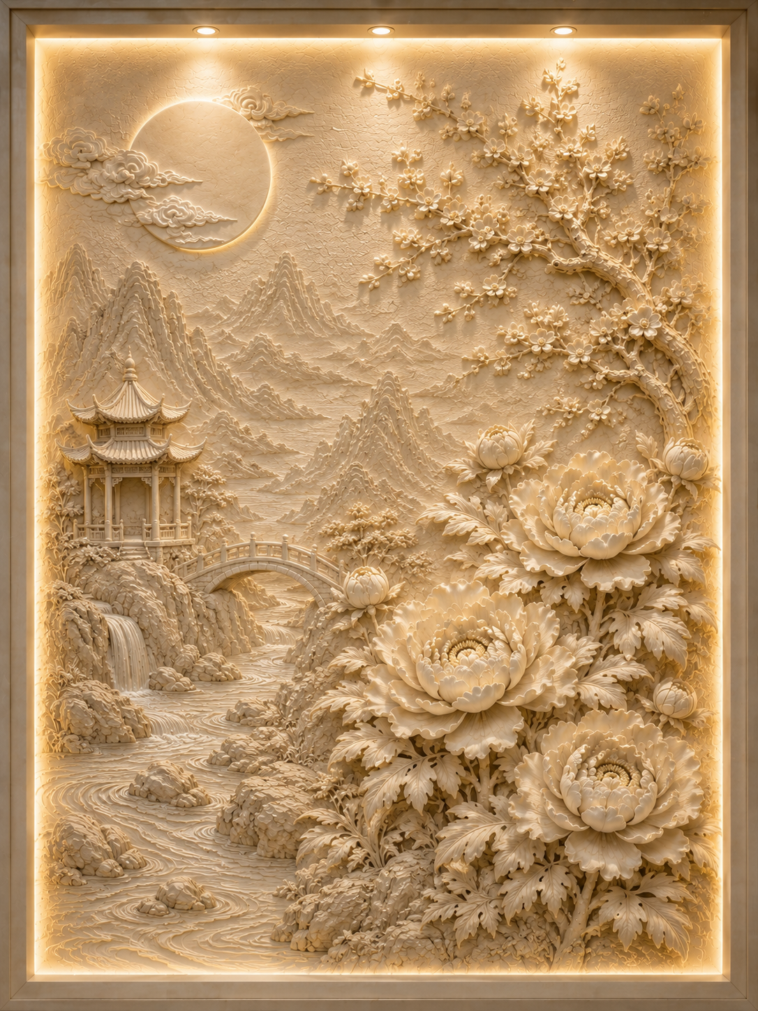 Oriental Floral Paradise Wall Art