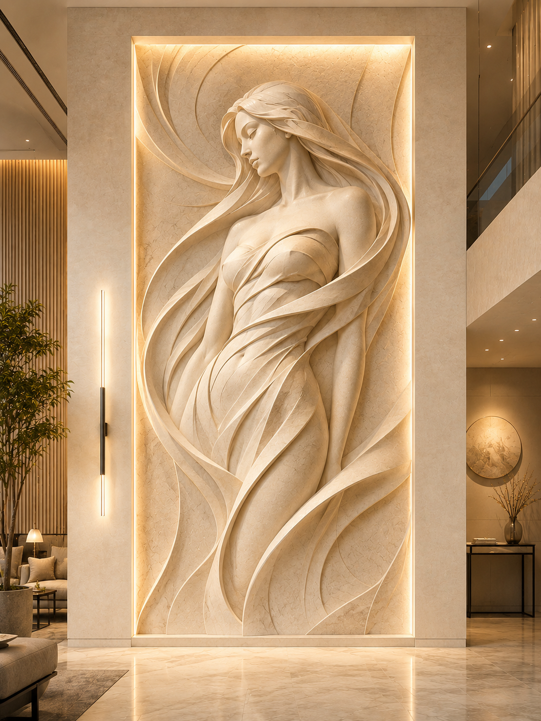 Elegant Lady Relief Wall Art
