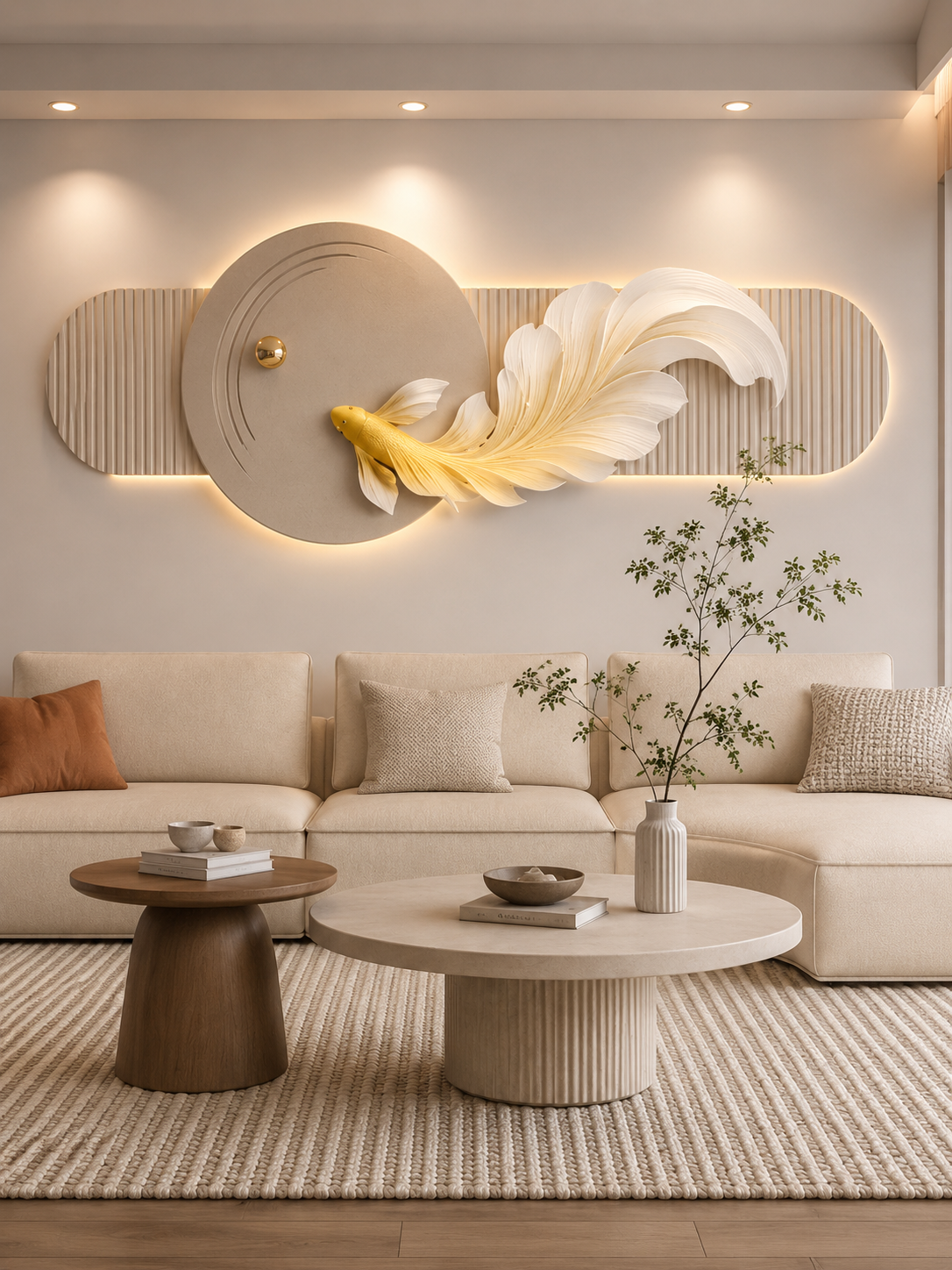 Ambient LED Fish Feature Wall