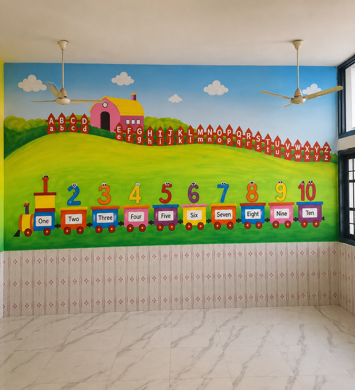 Counting Train & Picket Alphabet