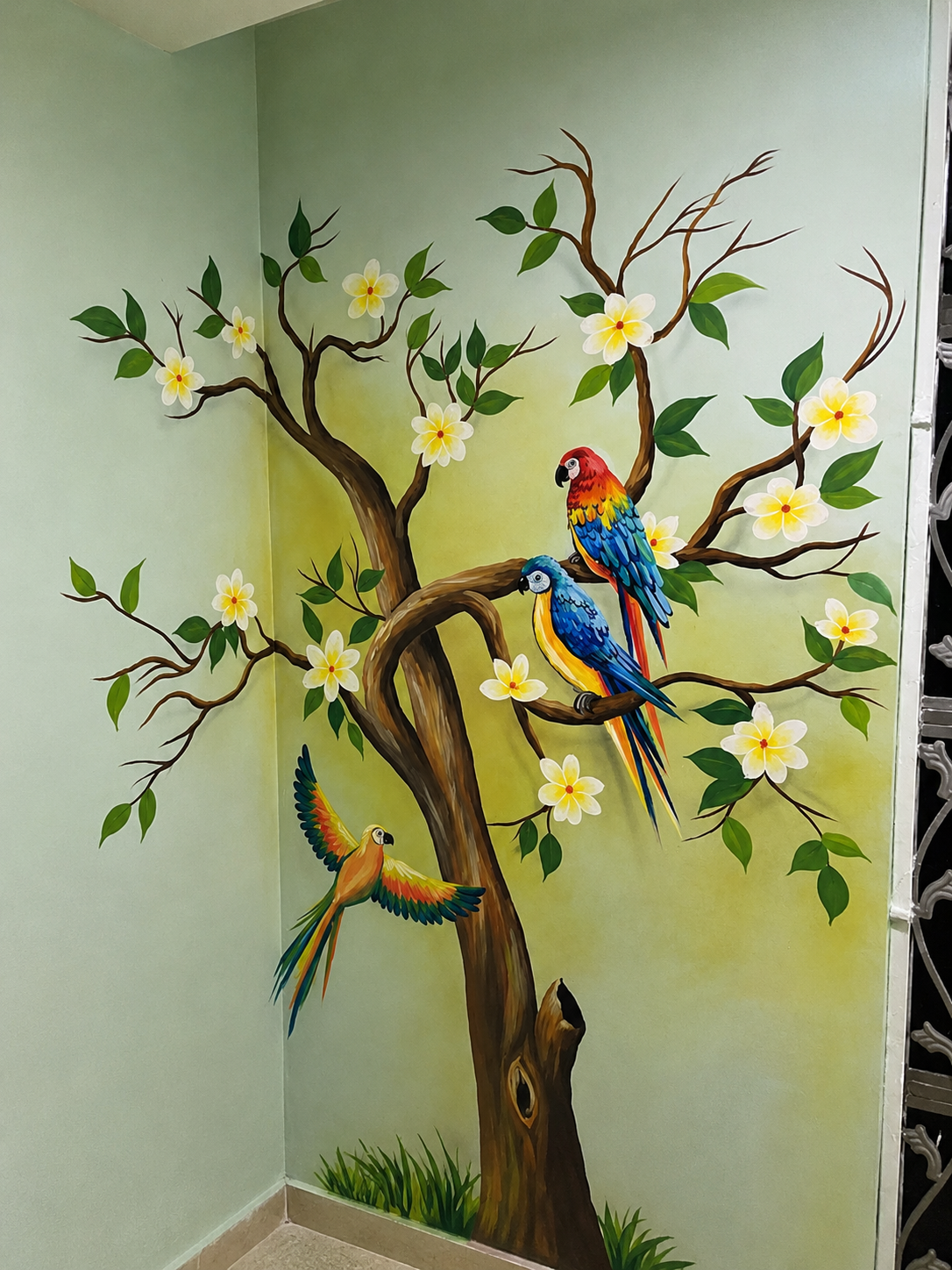 The Tropical Haven Corner Mural