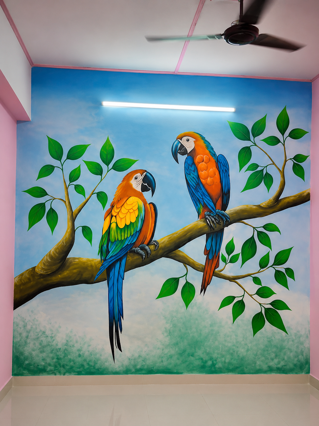Azure Skies Exotic Birds Concept