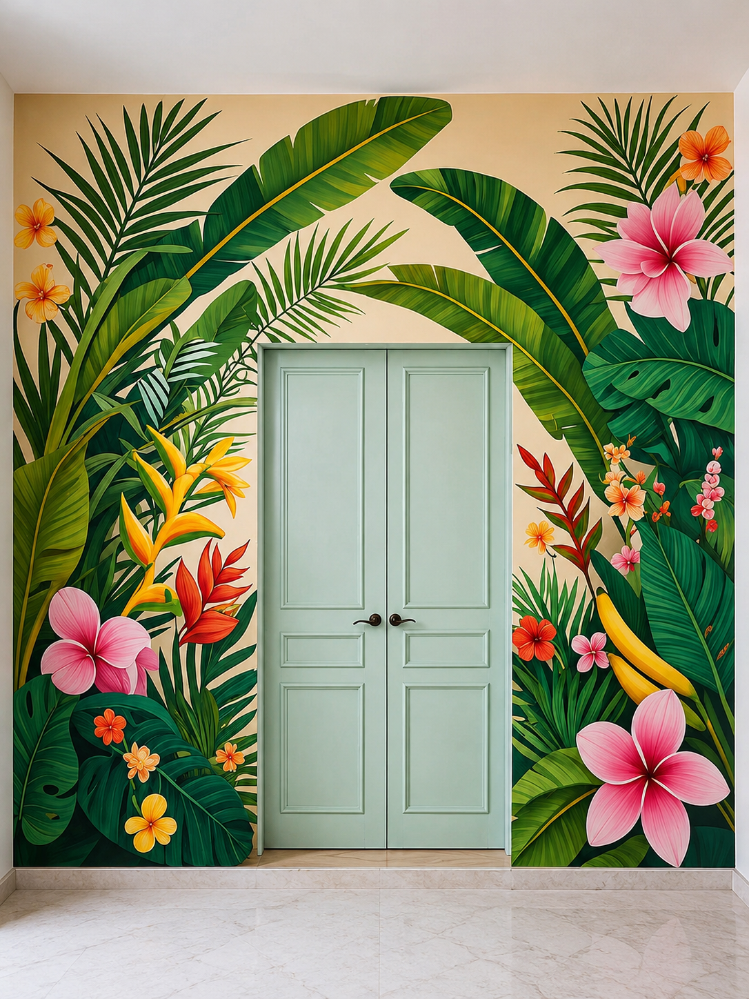 Tropical Archway Botanical Frame