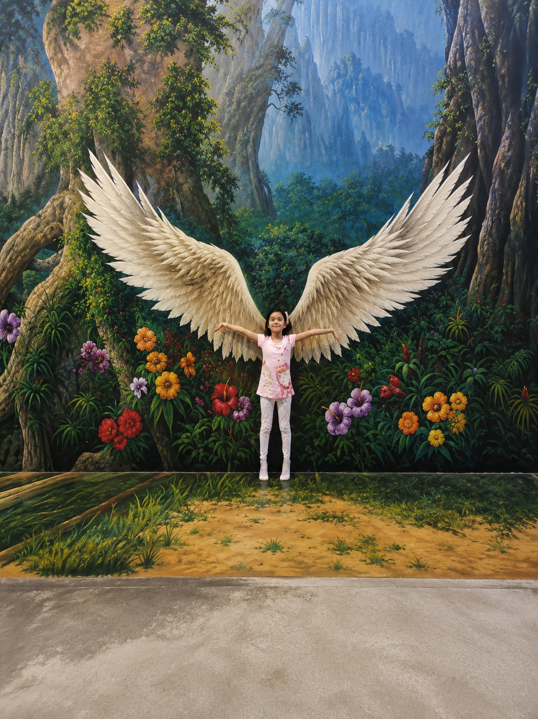 3D Angel Wings Wall