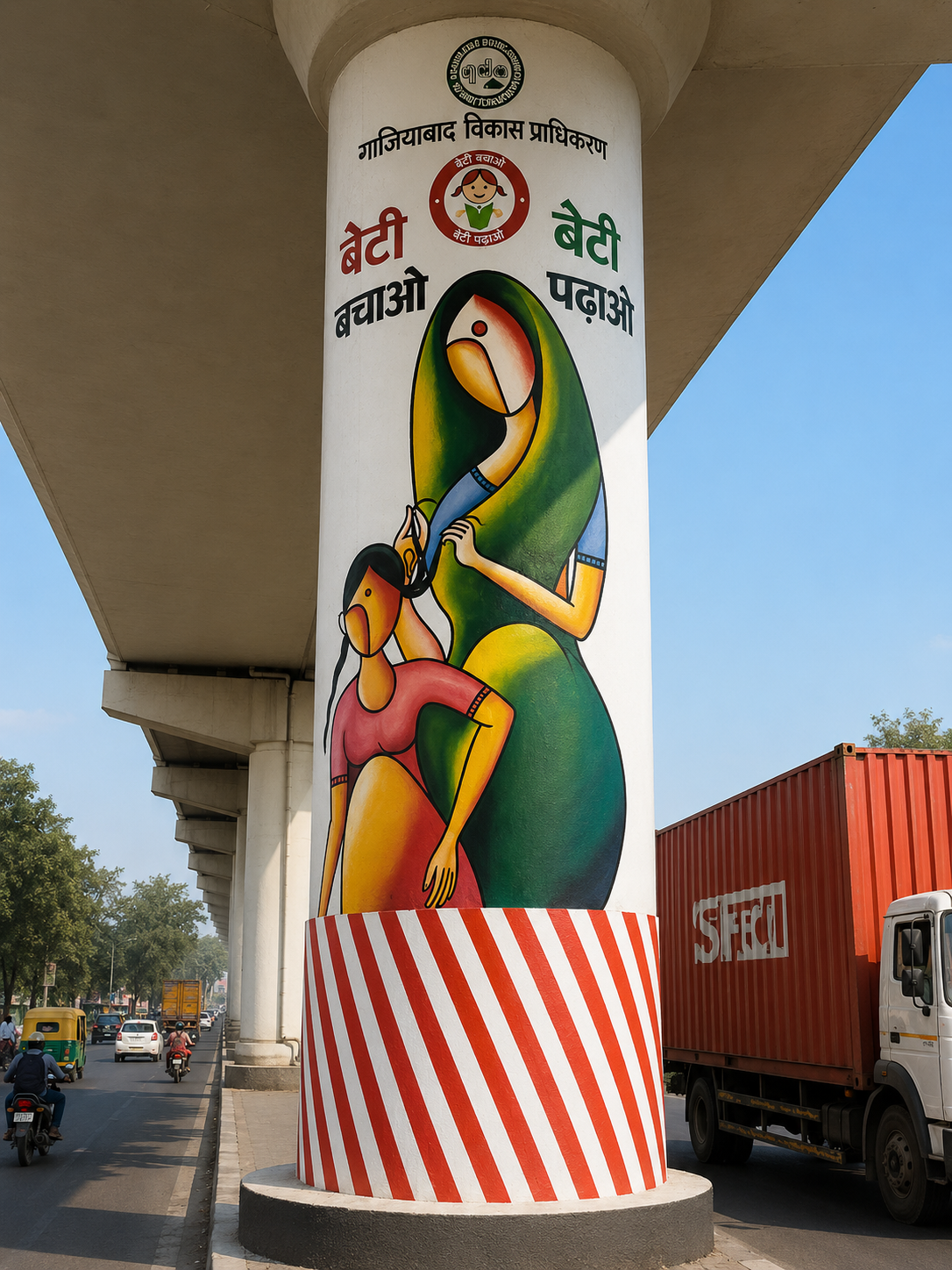 Pillar Art work.
