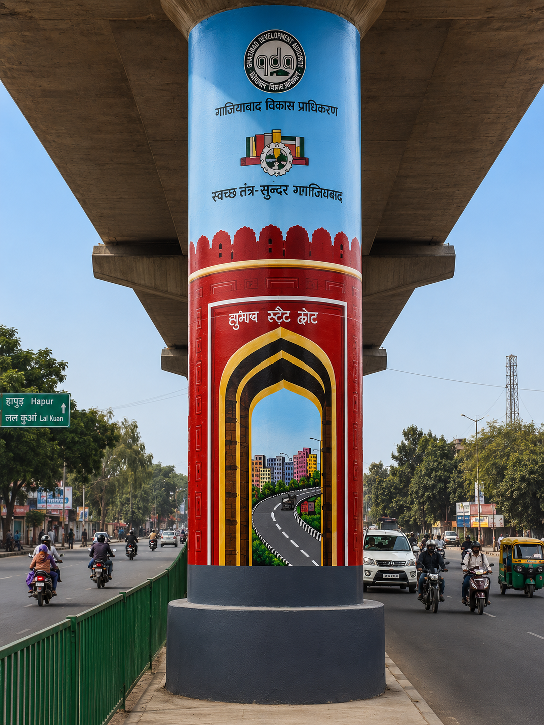 Pillar Art work.